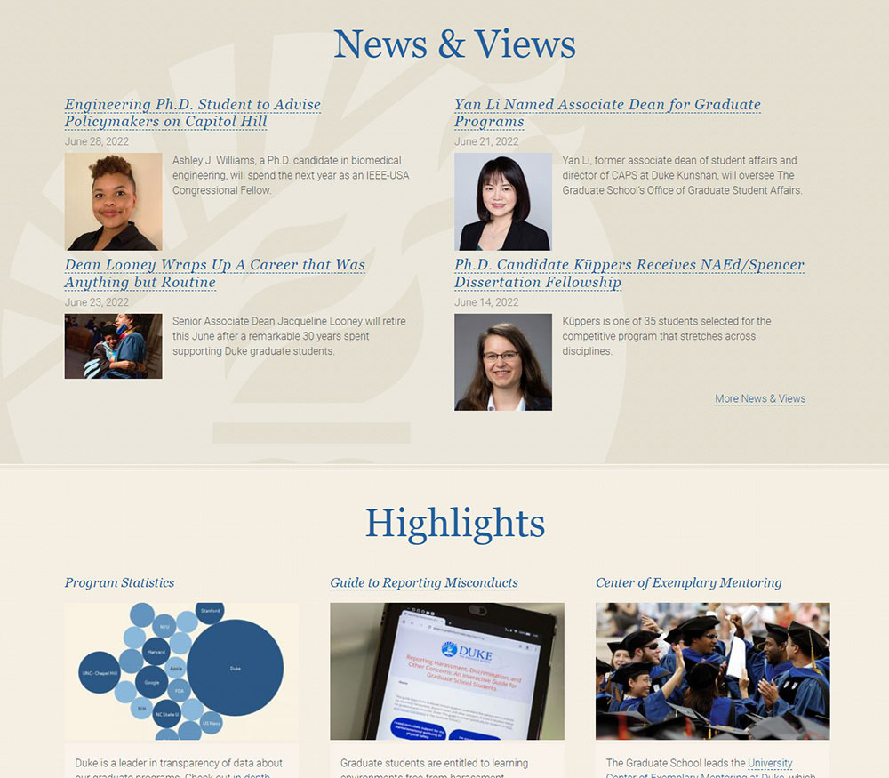 home page promos