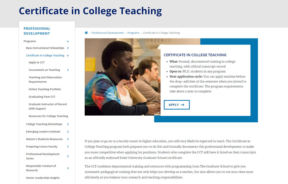 program page